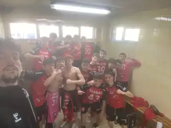 Los jugadores del Prevennova durante la jornada del fin de semana 