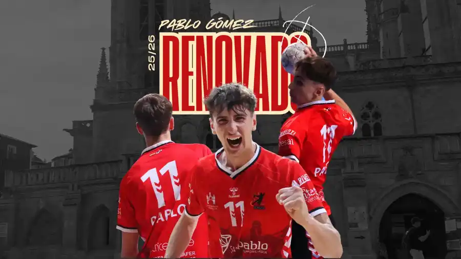 Pablo Gómez renueva con el Club Balonmano Burgos