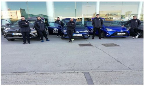 TOYOTA RENUEVA SUS COCHES A LOS JUGADORES DEL SAN PABLO INMOBILIARIA